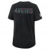 Футболка Женская San Francisco 49ers Nike Black 2025 NFL Crucial Catch Tri-Blend Dri-FIT