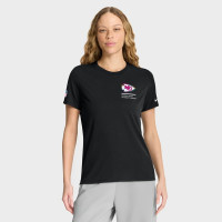 Женская футболка Kansas City Chiefs Nike 2025 NFL Crucial Catch Tri-Blend Dri-FIT - Black