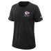 Женская футболка Kansas City Chiefs Nike 2025 NFL Crucial Catch Tri-Blend Dri-FIT - Black