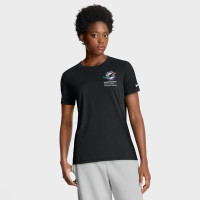 Женская футболка Miami Dolphins Nike 2025 NFL Crucial Catch Tri-Blend Dri-FIT - Black