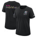 Женская футболка Miami Dolphins Nike 2025 NFL Crucial Catch Tri-Blend Dri-FIT - Black