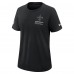 Футболка Женская New Orleans Saints Nike Black 2025 NFL Crucial Catch Tri-Blend Dri-FIT