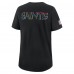 Футболка Женская New Orleans Saints Nike Black 2025 NFL Crucial Catch Tri-Blend Dri-FIT