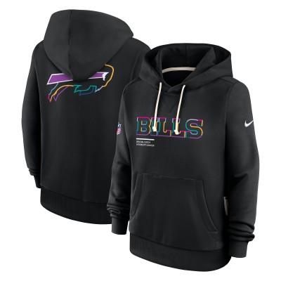 Толстовка Женская Buffalo Bills Nike Black 2025 NFL Crucial Catch Sideline Standard Issue Dri-FIT