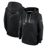 Женская толстовка Detroit Lions Nike 2025 NFL Crucial Catch Sideline Standard Issue Dri-FIT - Black