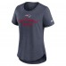 Женская New England Patriots Nike Navy Script Tri-Blend T-Shirt