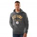 Pittsburgh Steelers Starter Heather Gray Pullover Hoodie