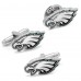 Philadelphia Eagles Cufflinks & Lapel Pin Set