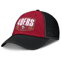 Бейсболка San Francisco 49ers Fanatics Scarlet/Black Franchise Trucker