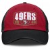 Бейсболка San Francisco 49ers Fanatics Scarlet/Black Franchise Trucker