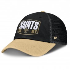 Бейсболка New Orleans Saints Fanatics Black/Gold Franchise Trucker