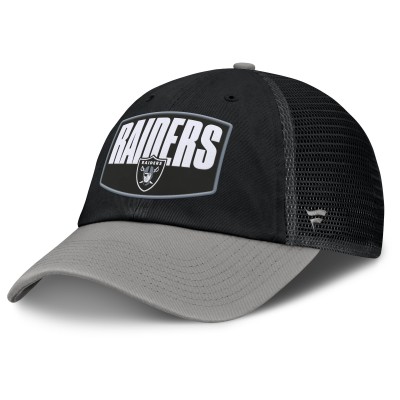 Бейсболка Las Vegas Raiders Fanatics Black/Gray Franchise Trucker