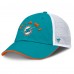 Бейсболка Miami Dolphins Fanatics Aqua/White Reverse Trucker