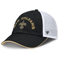 Бейсболка New Orleans Saints Fanatics Black/White Reverse Trucker