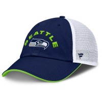 Бейсболка Seattle Seahawks Fanatics College Navy/White Reverse Trucker