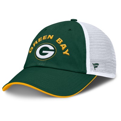 Бейсболка Green Bay Packers Fanatics Green/White Reverse Trucker