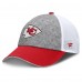 Бейсболка Kansas City Chiefs Fanatics Gray/Red Option Trucker