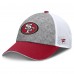 Бейсболка San Francisco 49ers Fanatics Gray/Scarlet Option Trucker