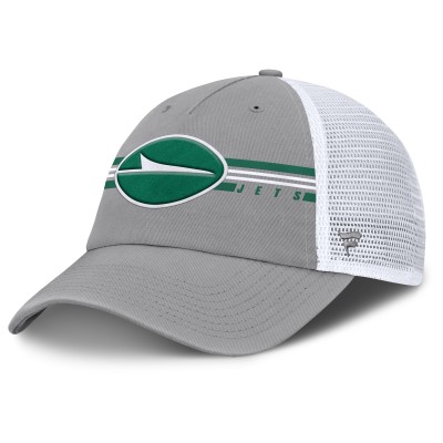 Бейсболка New York Jets Fanatics Gray Singleback Trucker