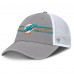 Бейсболка Miami Dolphins Fanatics Gray Singleback Trucker