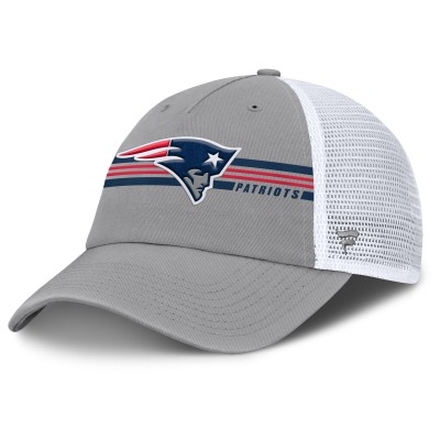 Бейсболка New England Patriots Fanatics Gray Singleback Trucker