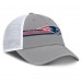 Бейсболка New England Patriots Fanatics Gray Singleback Trucker