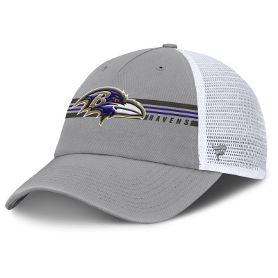 Бейсболка Baltimore Ravens Fanatics Gray Singleback Trucker