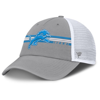 Бейсболка Detroit Lions Fanatics Gray Singleback Trucker