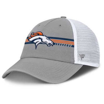 Бейсболка Denver Broncos Fanatics Gray Singleback Trucker
