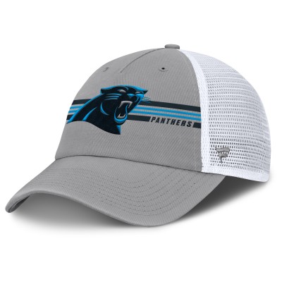 Бейсболка Carolina Panthers Fanatics Gray Singleback Trucker