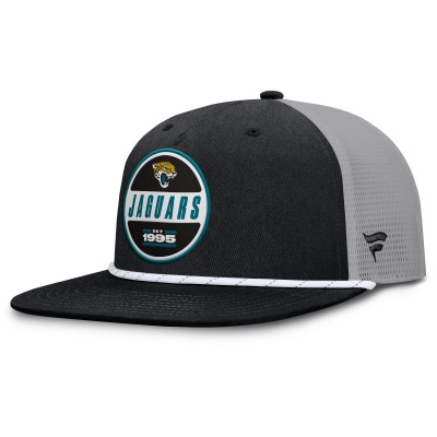 Бейсболка Jacksonville Jaguars Fanatics Black/Gray Edge Rush Trucker
