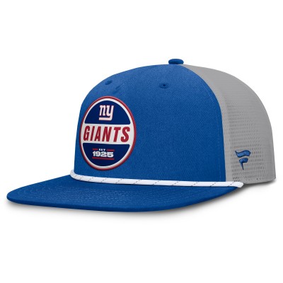 Бейсболка New York Giants Fanatics Royal/Gray Edge Rush Trucker