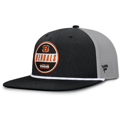 Бейсболка Cincinnati Bengals Fanatics Black/Gray Edge Rush Trucker