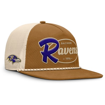 Бейсболка Baltimore Ravens Fanatics Brown Iso Rope Trucker