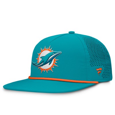 Бейсболка Miami Dolphins Fanatics Aqua Cryptic Trucker