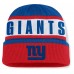 New York Giants Fanatics Royal/Red Oskie Cuffed Knit Hat