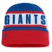 New York Giants Fanatics Royal/Red Oskie Cuffed Knit Hat