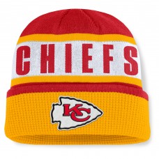 Kansas City Chiefs Fanatics Red/Gold Oskie Cuffed Knit Hat