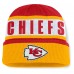 Kansas City Chiefs Fanatics Red/Gold Oskie Cuffed Knit Hat