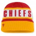 Kansas City Chiefs Fanatics Red/Gold Oskie Cuffed Knit Hat
