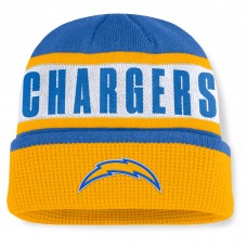 Los Angeles Chargers Fanatics Powder Blue/Gold Oskie Cuffed Knit Hat