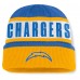 Los Angeles Chargers Fanatics Powder Blue/Gold Oskie Cuffed Knit Hat
