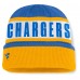 Los Angeles Chargers Fanatics Powder Blue/Gold Oskie Cuffed Knit Hat