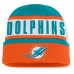 Miami Dolphins Fanatics Aqua/Orange Oskie Cuffed Knit Hat