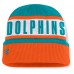 Miami Dolphins Fanatics Aqua/Orange Oskie Cuffed Knit Hat