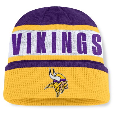 Minnesota Vikings Fanatics Purple/Gold Oskie Cuffed Knit Hat