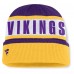 Minnesota Vikings Fanatics Purple/Gold Oskie Cuffed Knit Hat