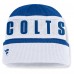 Indianapolis Colts Fanatics Royal/White Oskie Cuffed Knit Hat