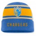 Los Angeles Chargers Fanatics Powder Blue/Gold Heritage O-Line Cuffed Knit Hat