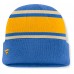 Los Angeles Chargers Fanatics Powder Blue/Gold Heritage O-Line Cuffed Knit Hat